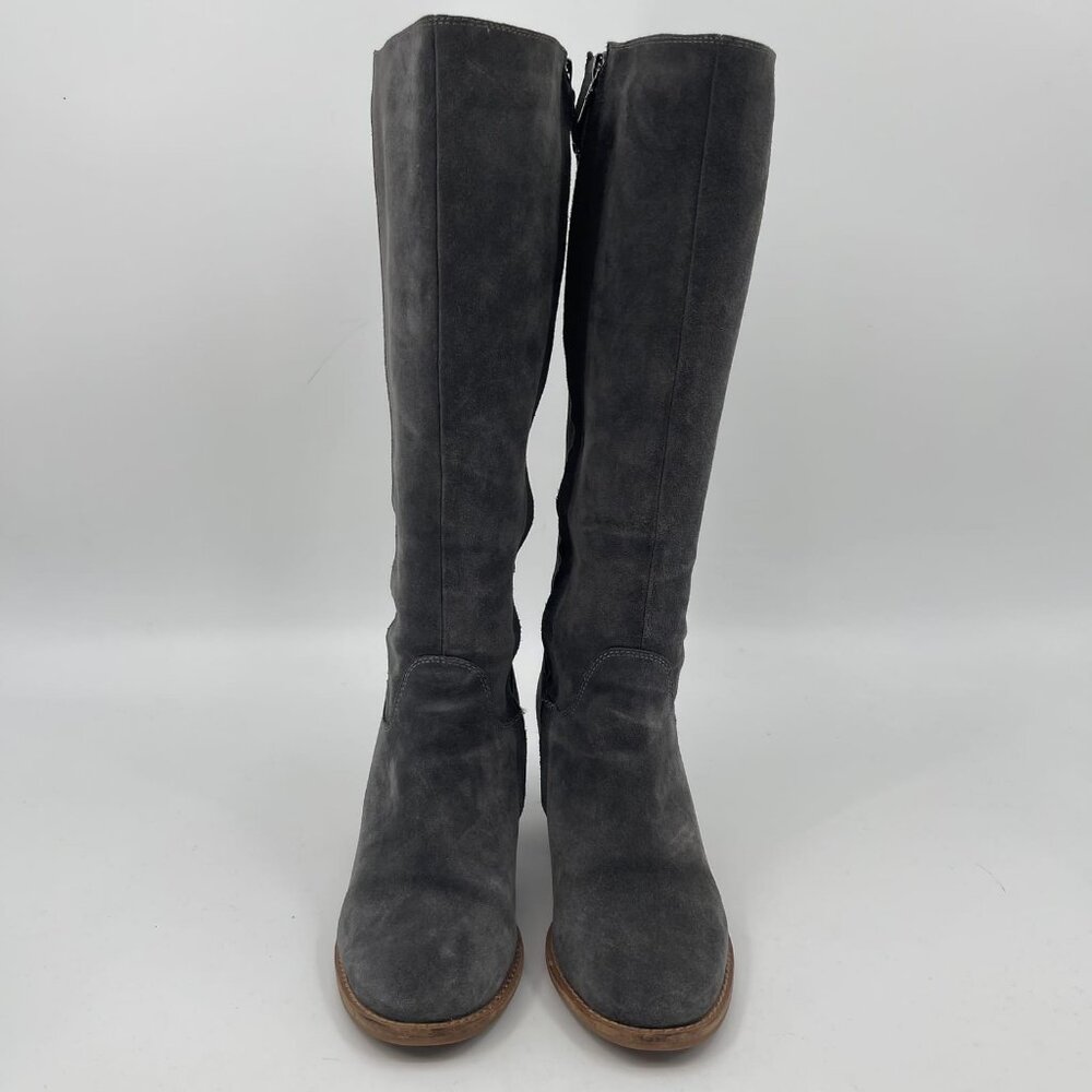 Blondo Gray Waterproof Heeled Boots | Round Toe - Picture 2 of 8